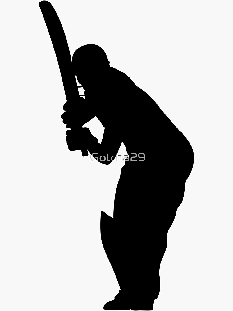 "Cricket Sport Bat Ball" Sticker for Sale by Gotcha29 Redbubble