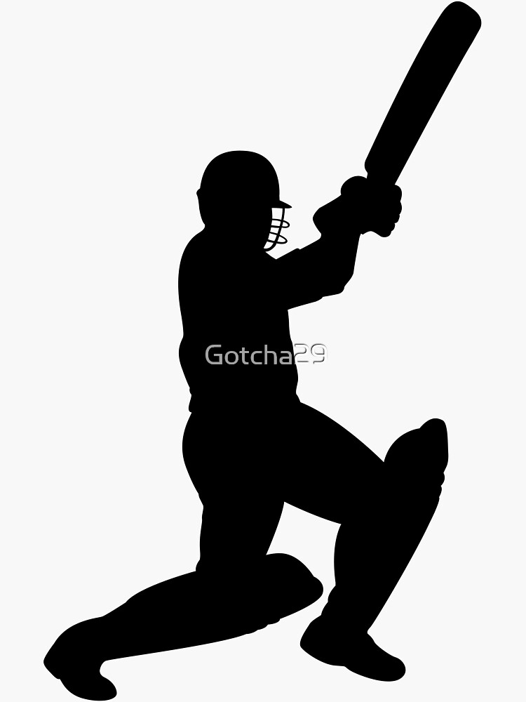"Cricket Sport Bat Ball" Sticker for Sale by Gotcha29 Redbubble
