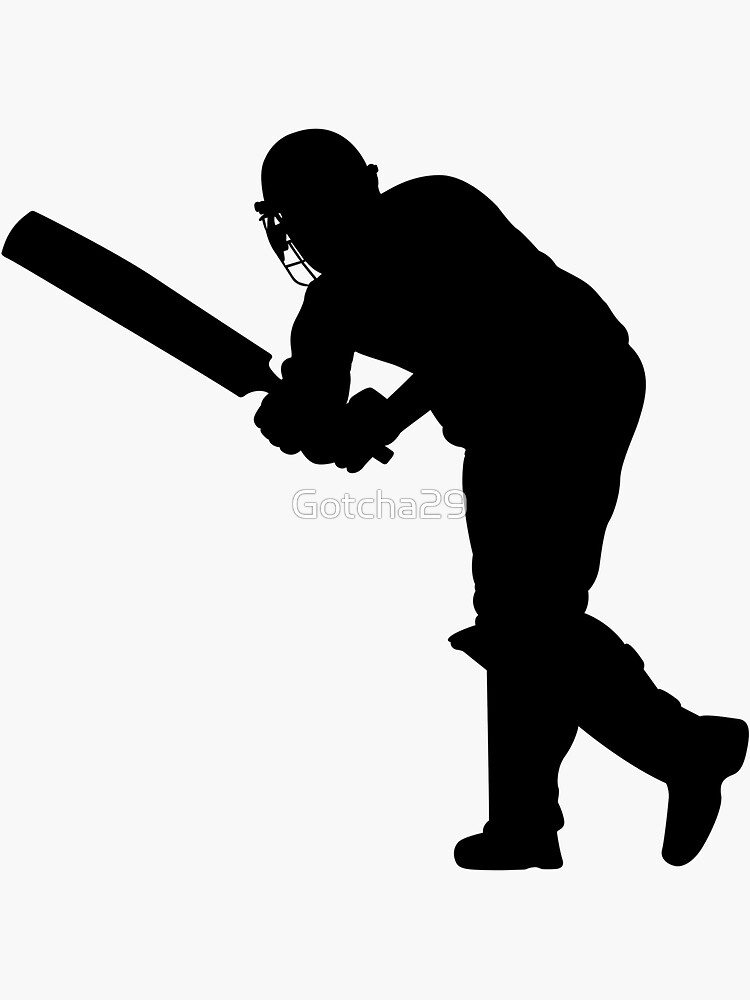 "Cricket Sport Bat Ball" Sticker for Sale by Gotcha29 Redbubble