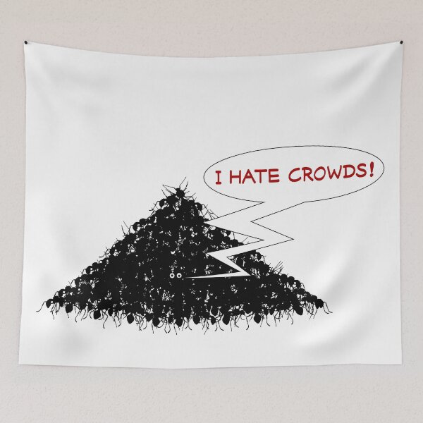 Item preview, I Hate Crowds! Anthill | schwarz | Statement designed and sold by un-artiges.