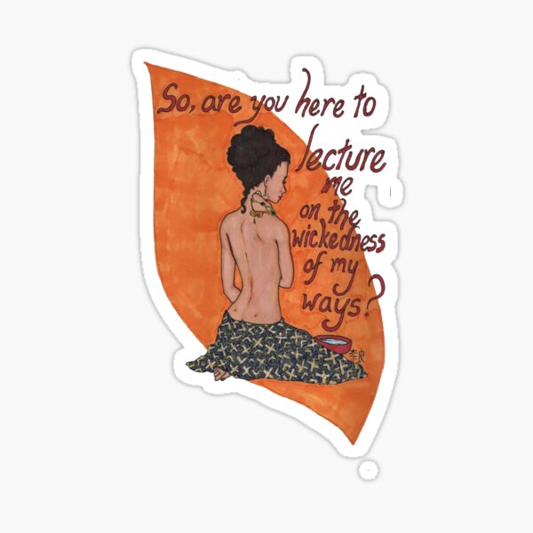 Inara bathing Sticker