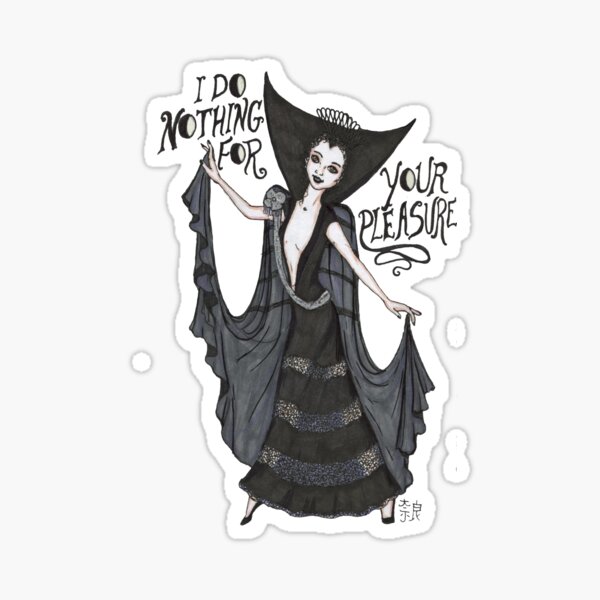 Lily in the Black Dress Sticker