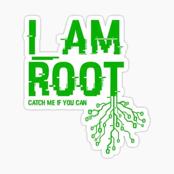 I AM ROOT Sticker