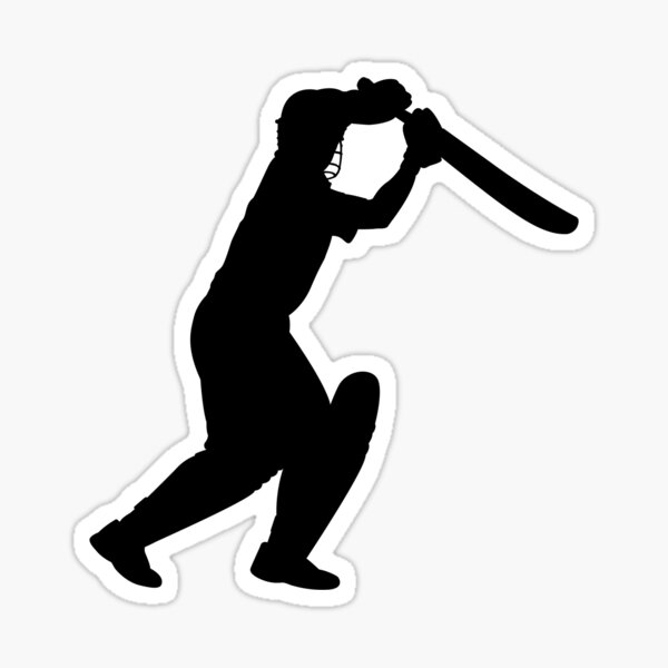 "Cricket Sport Bat Ball" Sticker by Gotcha29 Redbubble