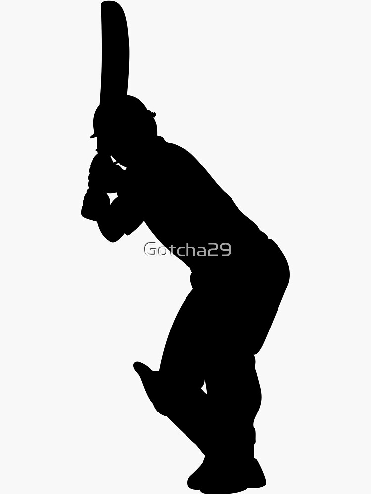 "Cricket Sport Bat Ball" Sticker for Sale by Gotcha29 Redbubble