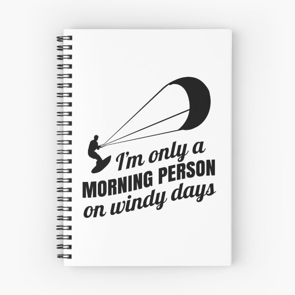 Item preview, Kitesurfing Design - Only Morning Person on Windy Days designed and sold by EstelleStar.
