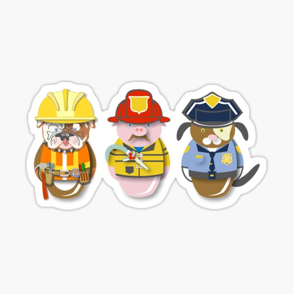 Item preview, Workobeez THREE WORKIN' GUYS! designed and sold by Lisa Rotenberg.