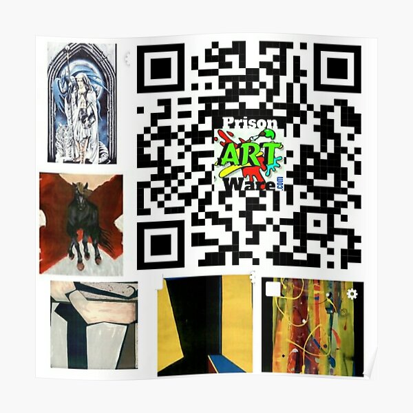 Scan the QR code to visit my website at MichaelsArtnAz.com where you can buy original and limited prints of my work Poster