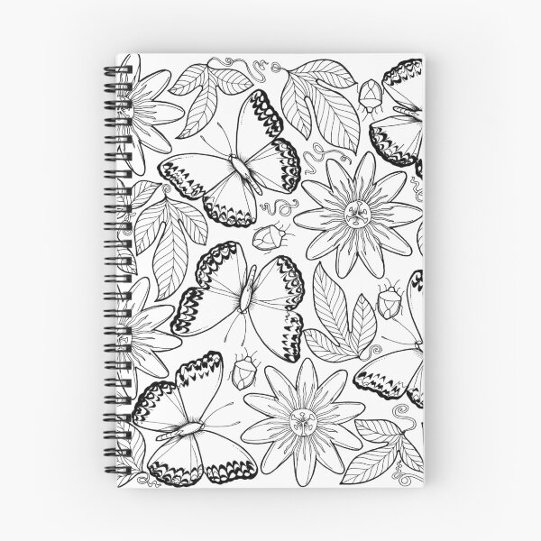 Item preview, Migratory Glider and passion fruit flowers designed and sold by Vicky Pratt.