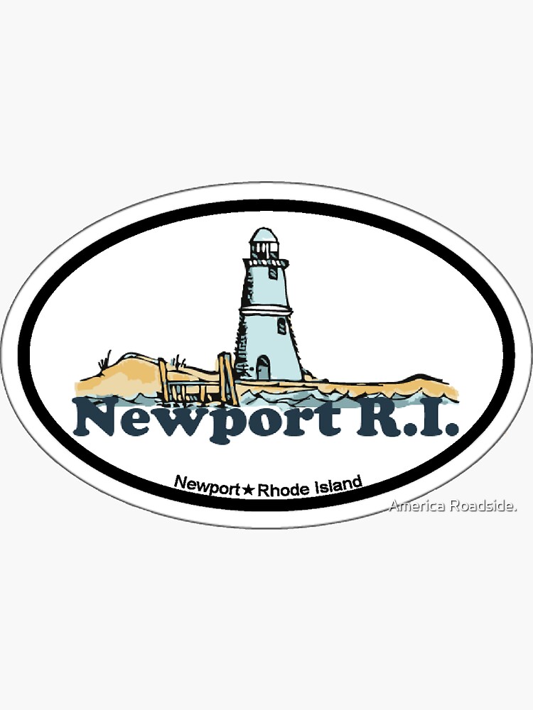 “Newport Beach - Rhode Island.” Sticker for Sale by America Roadside