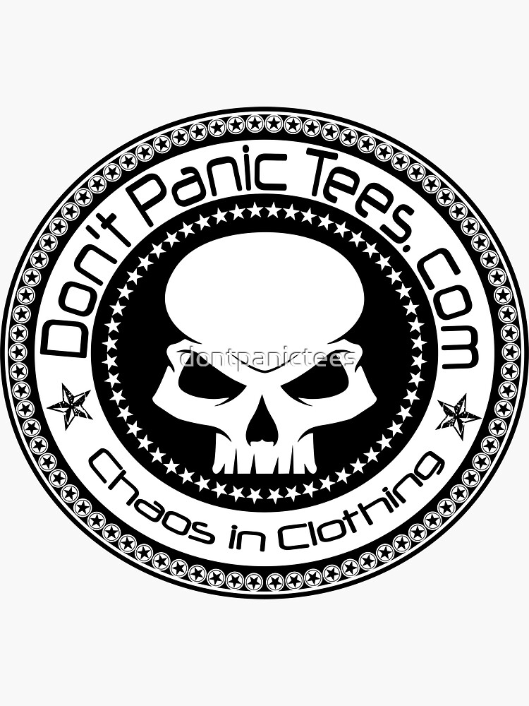 Dont Panic Skull logo by dontpanictees