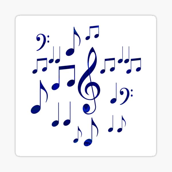 Aperçu de l'œuvre Singing The Blues Abstract Symbol Art créée et vendue par Omaste Witkowski.