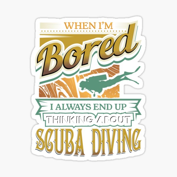 Scuba Diving Bumper Sticker Decal I'd Rather Be Diving with Sharks DS69 