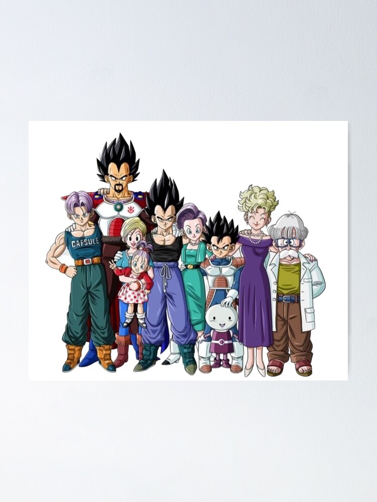 Vegetas Familie Poster Von Caspern Redbubble