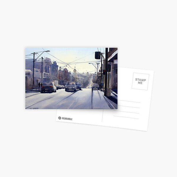 Early Morning Bridge Street, Melbourne Postcard