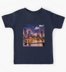 Skyline of Boston Harbor Kids Tee