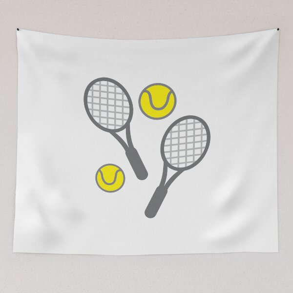 Item preview, Tennis racquet and balls designed and sold by jazzydevil.