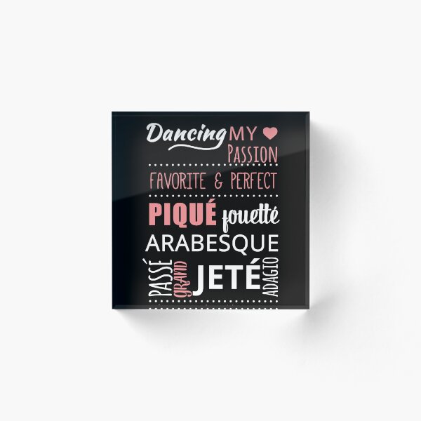 Item preview, I'm a Ballerina !! Ballet Words Classical dance designed and sold by Bebichic.