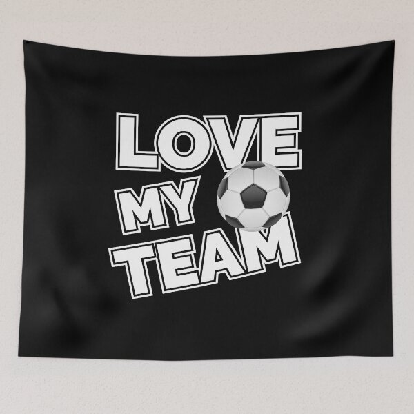 Item preview, Love My Team Football Soccer Supporter designed and sold by LarkDesigns.