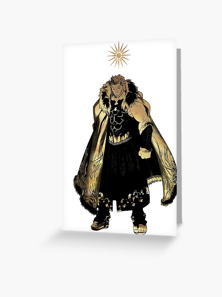 Iskandar Fate Zero Greeting Card By Blason Redbubble