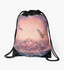 Find the Strength To Rise Up Drawstring Bag