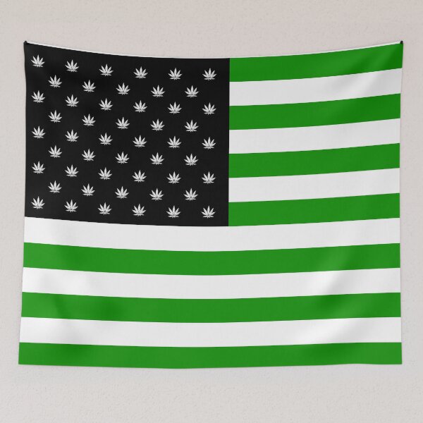 Item preview, American flag cannabis designed and sold by emphatic.