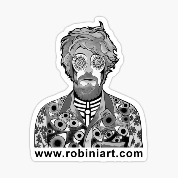 Portrait of James Sticker