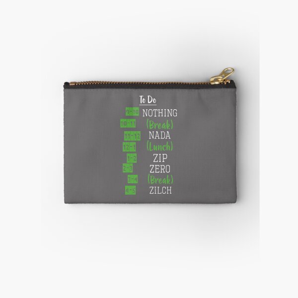 Item preview, Fun Retirement Daily Schedule Nada Gift Design designed and sold by LGamble12345.