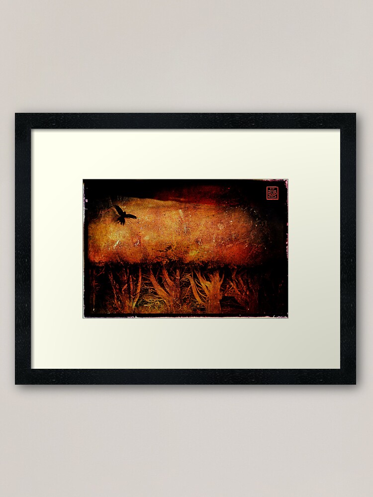 Alternate view of f l e e t i n g Framed Art Print