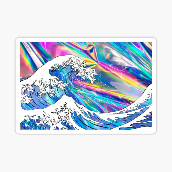 Aperçu de l'œuvre Grande vague holographique créée et vendue par tylerblake.