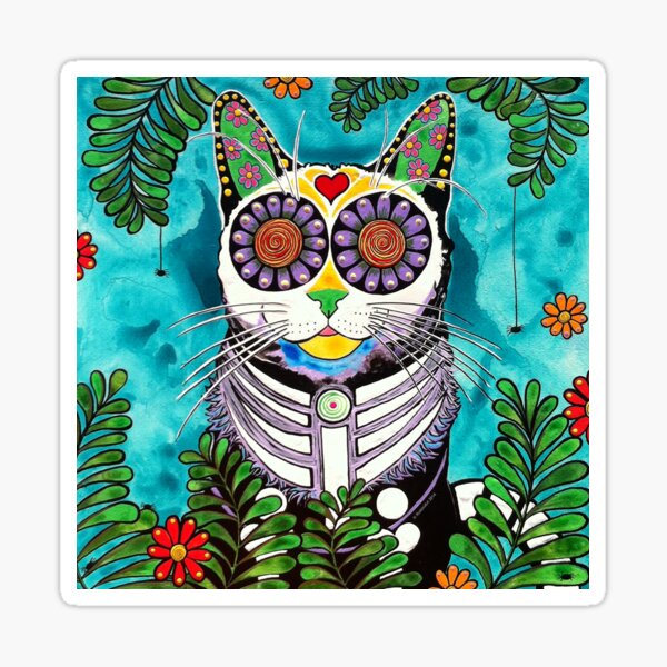 Fern Cat Sticker
