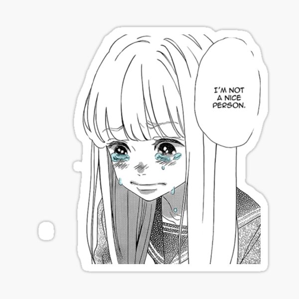 Female anime character illustration, Sadness Anime Manga Crying, Anime,  white, chibi, monochrome png | PNGWing