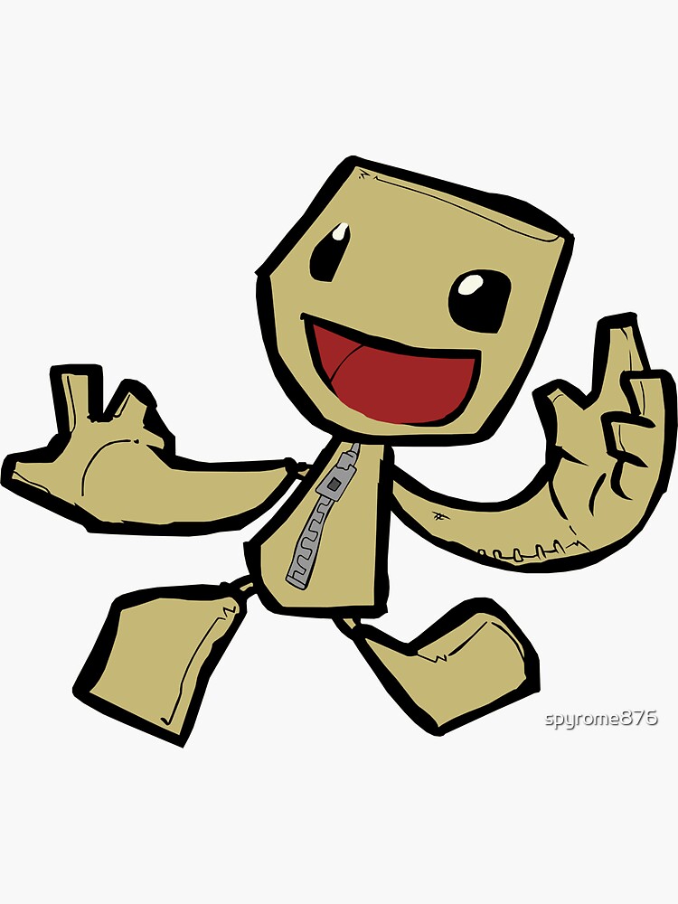 "Sackboy" Sticker for Sale by spyrome876 Redbubble