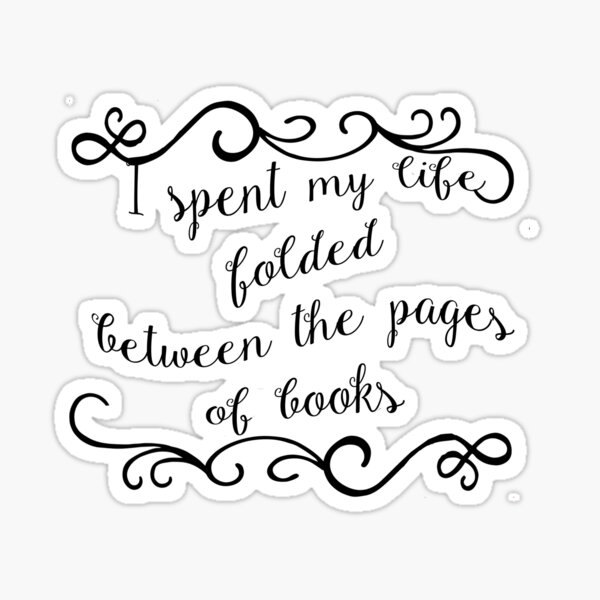 Folded Between the Pages Sticker