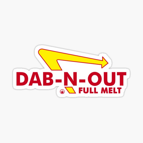 DAB-N-OUT Full Melt Sticker