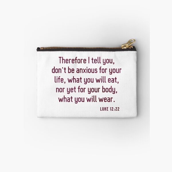 Item preview, Luke 12:22 Bible Quote | Burgundy Watercolor designed and sold by CarlosAlberto.