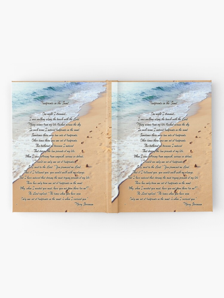 Alternate view of FootPrints in the Sand Hardcover Journal