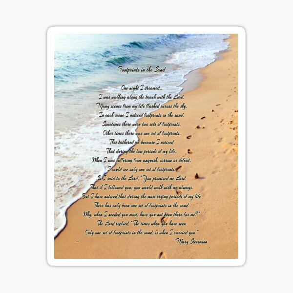Footprints Sand Stickers For Sale Redbubble