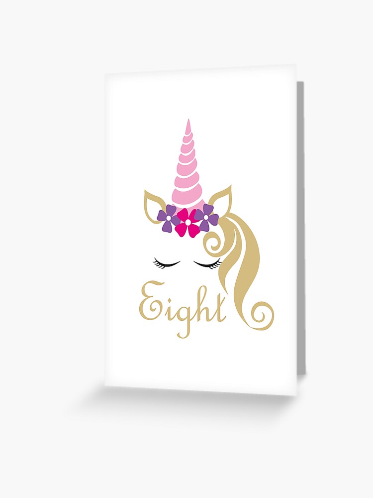 8th birthday card