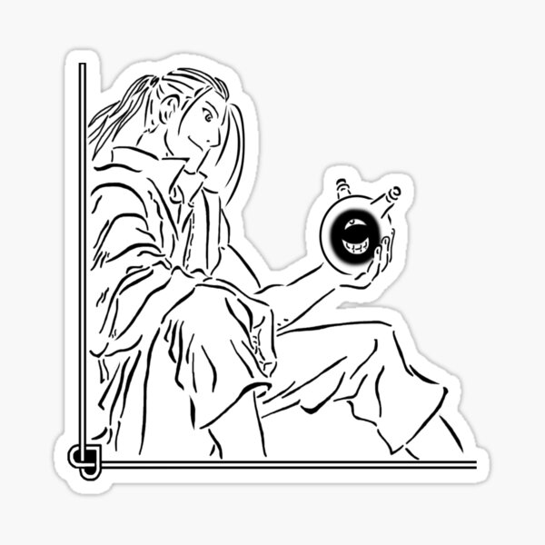 Edward Elric Manga Panel Sticker for Sale by yana47