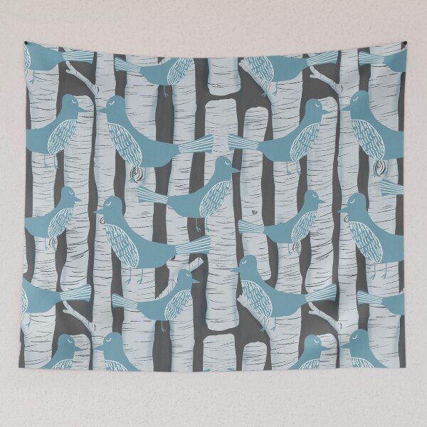 Item preview, For the Birds and Birch Trees designed and sold by MathisDesigns.