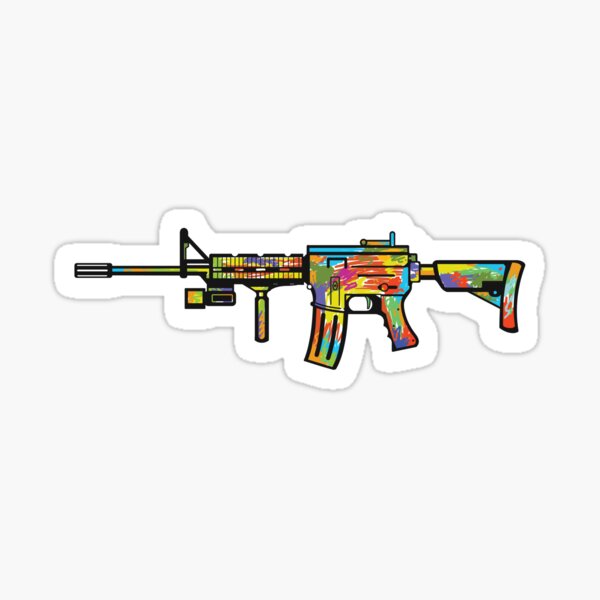 Vista previa del artículo con la obra «Expresión AR-15», diseñado y vendido por DerGrafiker.