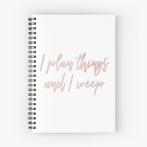 Item preview, I Plan Things And I Weep | Pastel Pink Watercolor designed and sold by CarlosAlberto.
