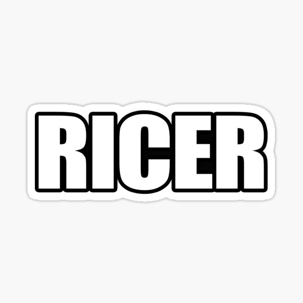 Ricer Text Decal Sticker