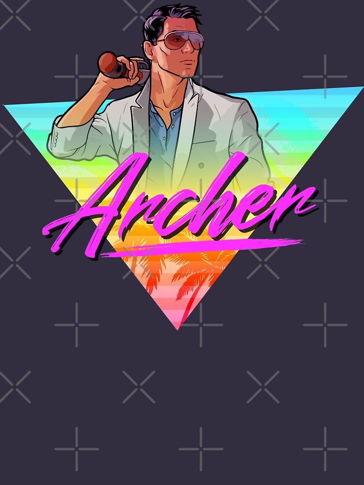 Discover Archer - Vice 80s triangle design Essential T-Shirts