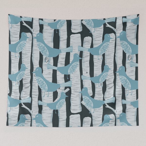 Item preview, For the Birds and Birch Trees designed and sold by MathisDesigns.