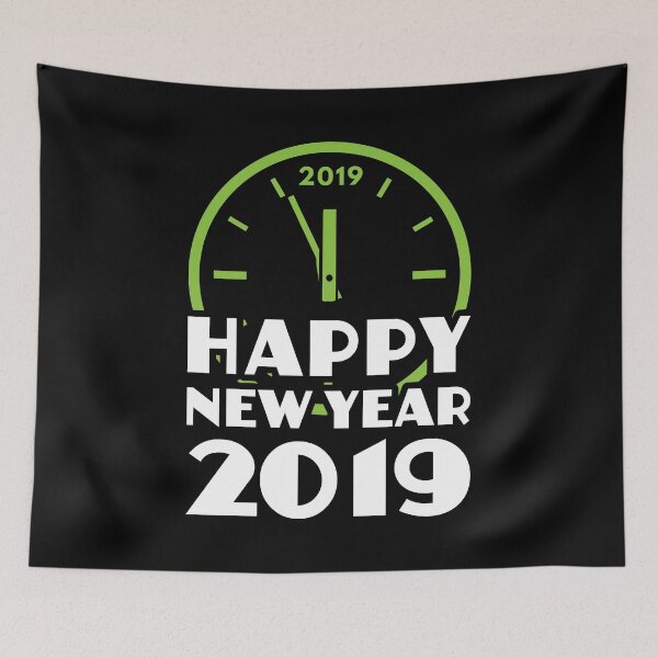 Item preview, Happy New Year Time Clock Funny NYE New Years Eve 2019 designed and sold by KNUXX Shop.