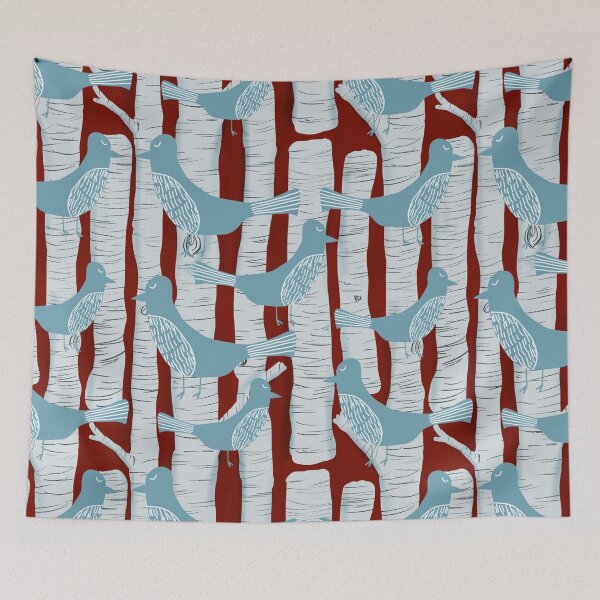 Item preview, For the Birds and Birch Trees designed and sold by MathisDesigns.