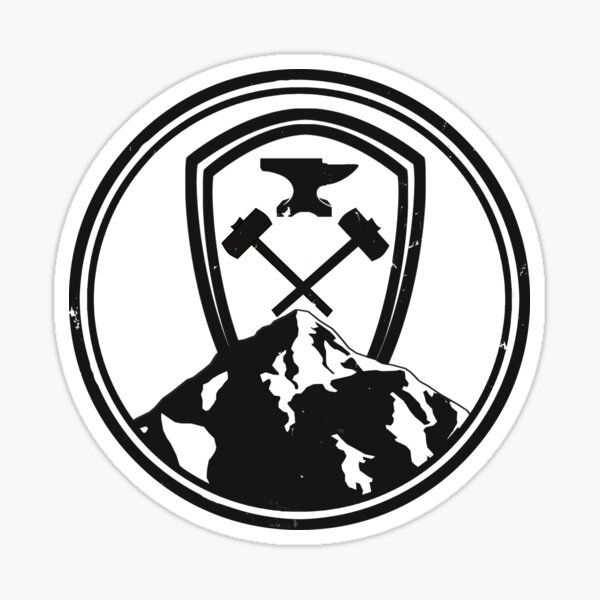 Redwall Themed Salamandastron Inspired Mountain Design Sticker