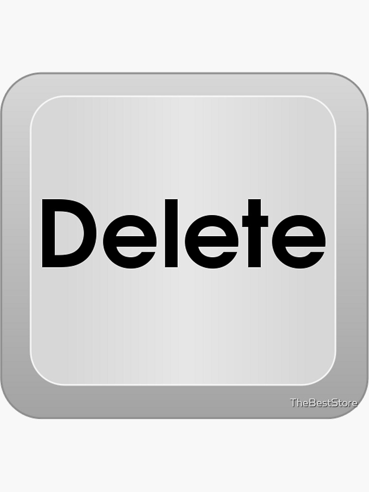 "Keyboard Delete Key" Sticker for Sale by TheBestStore Redbubble